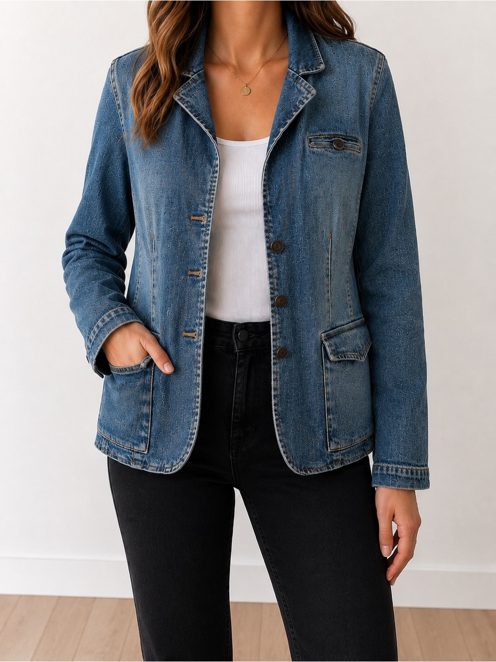 Denim Blazer Jacket